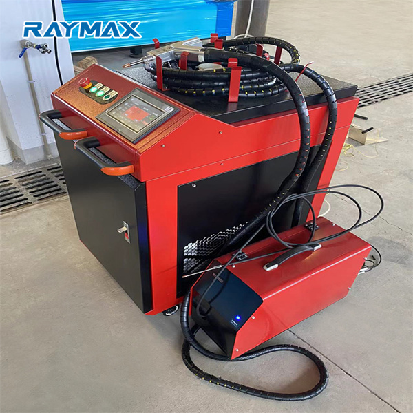 Ročni 1000w priročen laserski varilni stroj z vlakni s samodejnim podajalnikom žice in nihajno varilno glavo